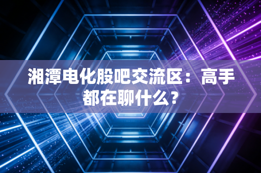 湘潭电化股吧交流区：高手都在聊什么？