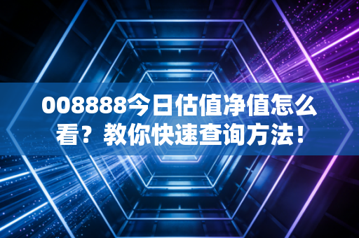 008888今日估值净值怎么看?教你快速查询方法!