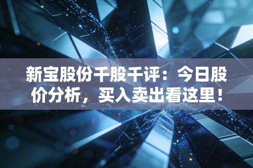 新宝股份千股千评：今日股价分析，买入卖出看这里！