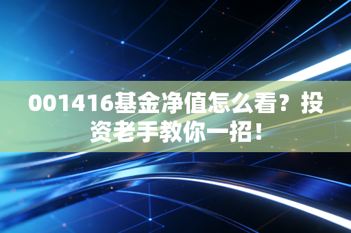 001416基金净值怎么看？投资老手教你一招！