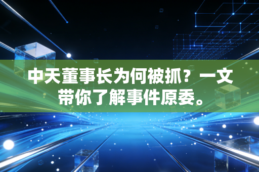 中天董事长为何被抓?一文带你了解事件原委。