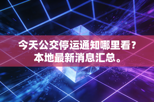 今天公交停运通知哪里看？本地最新消息汇总。