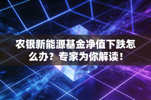 农银新能源基金净值下跌怎么办？专家为你解读！