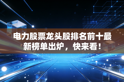 电力股票龙头股排名前十最新榜单出炉,快来看!