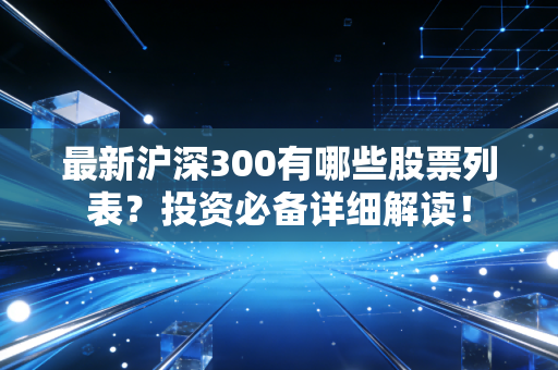 最新沪深300有哪些股票列表？投资必备详细解读！