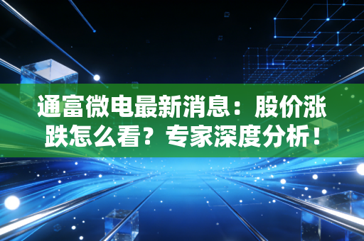 通富微电最新消息:股价涨跌怎么看?专家深度分析!