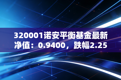 320001诺安平衡基金最新净值：0.9400，跌幅2.25%，排名25842959