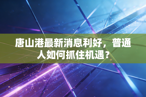 唐山港最新消息利好，普通人如何抓住机遇？
