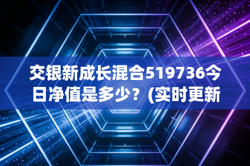 交银新成长混合519736今日净值是多少?(实时更新查询)