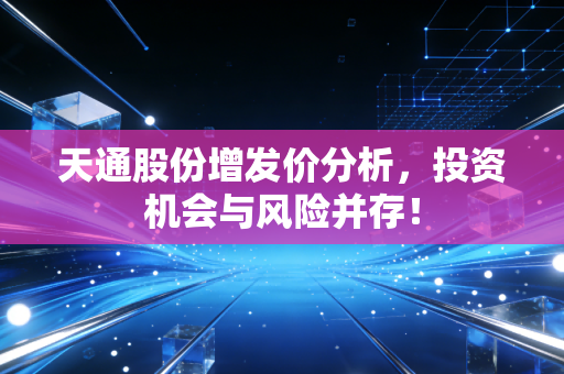 天通股份增发价分析，投资机会与风险并存！