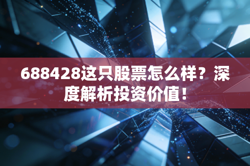 688428这只股票怎么样?深度解析投资价值!