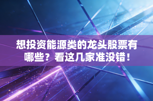 想投资能源类的龙头股票有哪些？看这几家准没错！