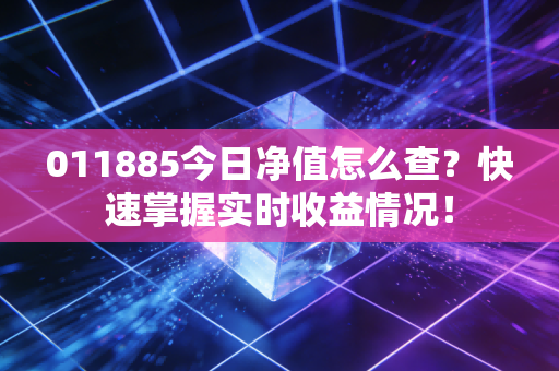 011885今日净值怎么查？快速掌握实时收益情况！