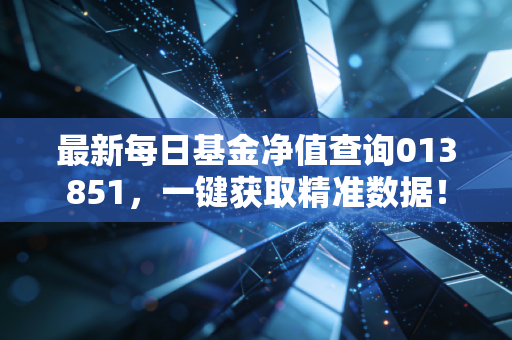 最新每日基金净值查询013851，一键获取精准数据！