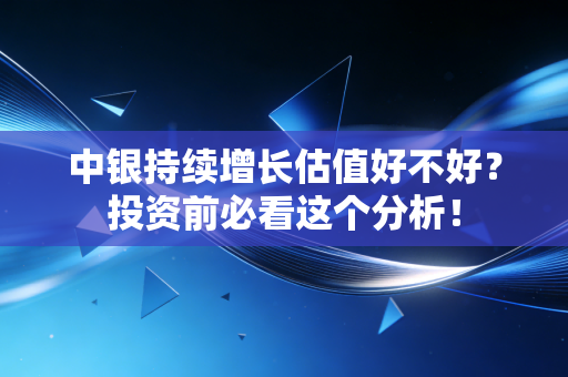 中银持续增长估值好不好？投资前必看这个分析！