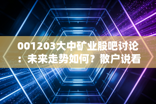 001203大中矿业股吧讨论：未来走势如何？散户说看法！