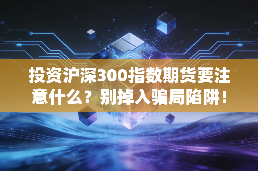 投资沪深300指数期货要注意什么？别掉入骗局陷阱！