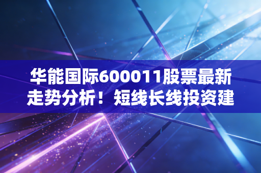 华能国际600011股票最新走势分析！短线长线投资建议分享！