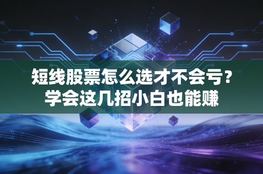 短线股票怎么选才不会亏?学会这几招小白也能赚