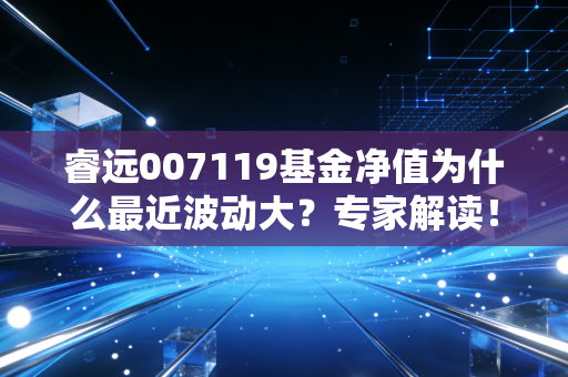 睿远007119基金净值为什么最近波动大?专家解读!