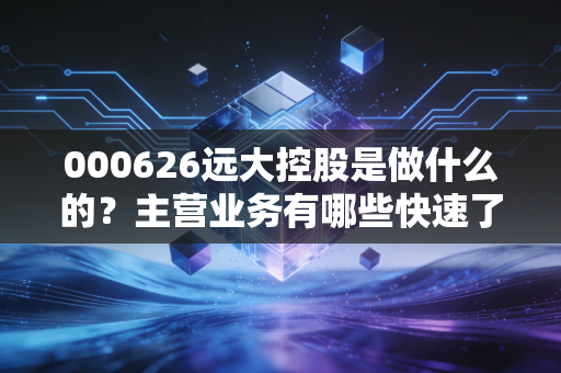 000626远大控股是做什么的？主营业务有哪些快速了解！