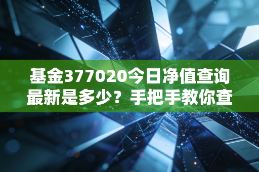 基金377020今日净值查询最新是多少？手把手教你查！