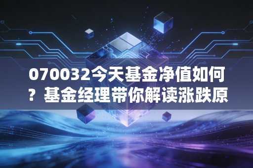 070032今天基金净值如何？基金经理带你解读涨跌原因