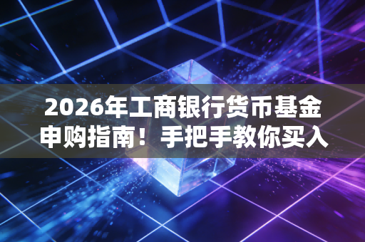 2026年工商银行货币基金申购指南！手把手教你买入！