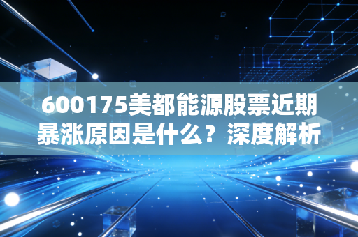600175美都能源股票近期暴涨原因是什么？深度解析公司动态