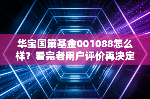 华宝国策基金001088怎么样？看完老用户评价再决定！