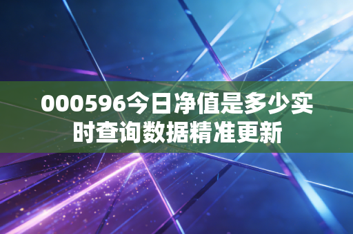 000596今日净值是多少实时查询数据精准更新