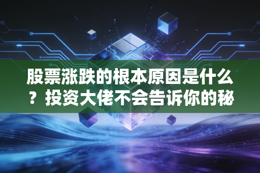 股票涨跌的根本原因是什么?投资大佬不会告诉你的秘密!