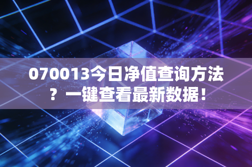 070013今日净值查询方法？一键查看最新数据！