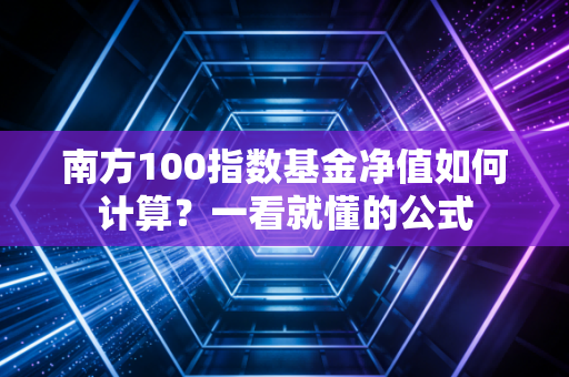 南方100指数基金净值如何计算？一看就懂的公式
