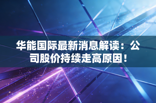 华能国际最新消息解读：公司股价持续走高原因！