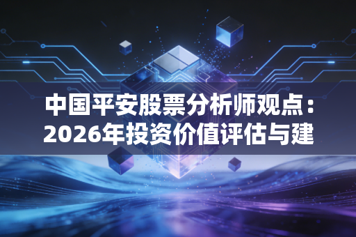 中国平安股票分析师观点：2026年投资价值评估与建议！