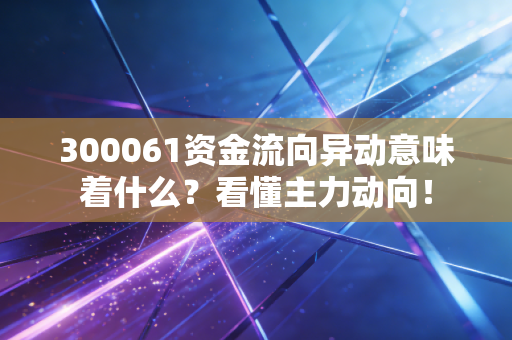 300061资金流向异动意味着什么？看懂主力动向！