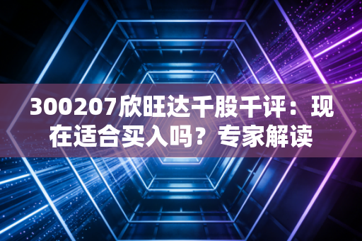 300207欣旺达千股千评：现在适合买入吗？专家解读