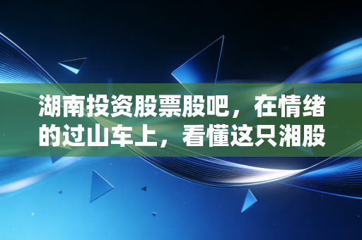 湖南投资股票股吧,在情绪的过山车上,看懂这只湘股老兵的倔强与温情