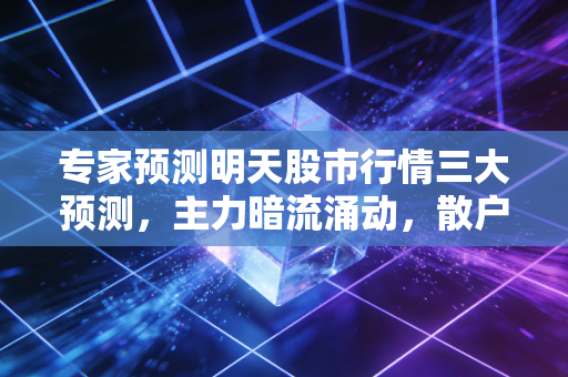 专家预测明天股市行情三大预测，主力暗流涌动，散户千万别做接盘侠