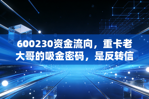 600230资金流向，重卡老大哥的吸金密码，是反转信号还是昙花一现？