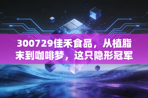 300729佳禾食品,从植脂末到咖啡梦,这只隐形冠军能否穿越周期?