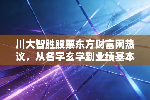 川大智胜股票东方财富网热议，从名字玄学到业绩基本面，我们该如何理性看待？