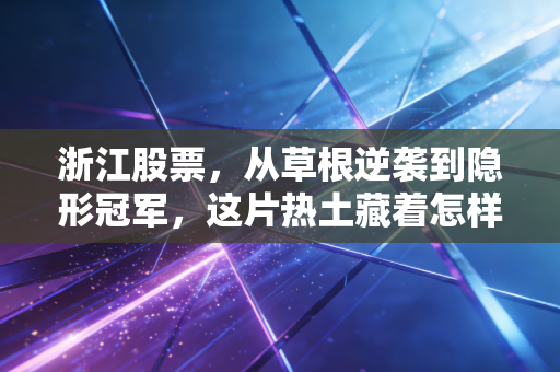 浙江股票，从草根逆袭到隐形冠军，这片热土藏着怎样的财富密码？