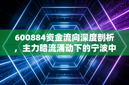 600884资金流向深度剖析，主力暗流涌动下的宁波中百，散户该如何抉择？