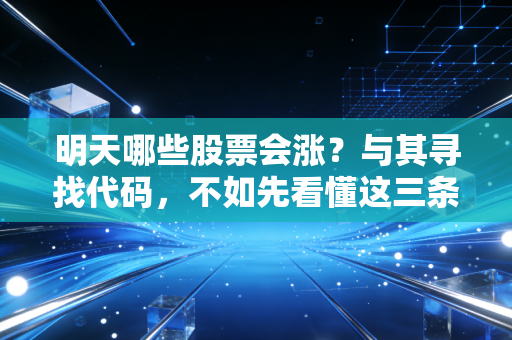 明天哪些股票会涨？与其寻找代码，不如先看懂这三条市场暗流