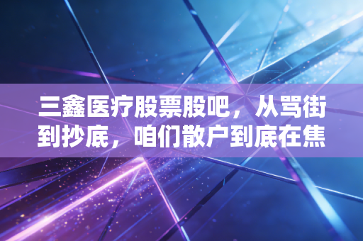 三鑫医疗股票股吧，从骂街到抄底，咱们散户到底在焦虑什么？