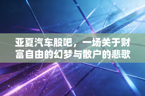 亚夏汽车股吧，一场关于财富自由的幻梦与散户的悲歌