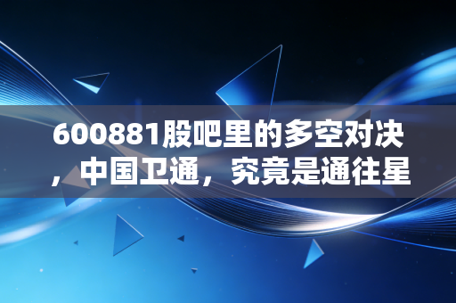 600881股吧里的多空对决，中国卫通，究竟是通往星辰大海的诺亚方舟，还是散户难以捉摸的空中楼阁？