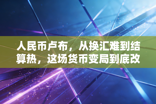 人民币卢布，从换汇难到结算热，这场货币变局到底改变了什么？